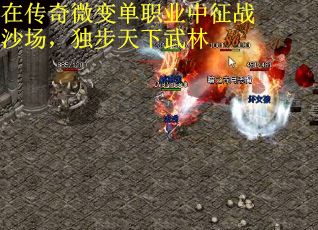 在传奇微变单职业中征战沙场，独步天下武林