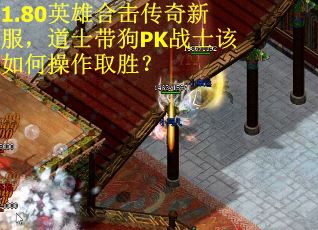 1.80英雄合击传奇新服，道士带狗PK战士该如何操作取胜？