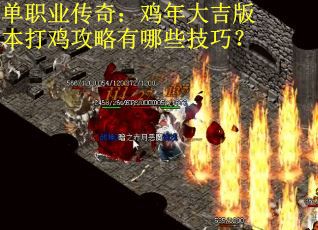 单职业传奇：鸡年大吉版本打鸡攻略有哪些技巧？