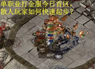单职业打金服今日首区，散人玩家如何快速起步？