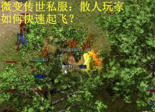 微变传世私服：散人玩家如何快速起飞？