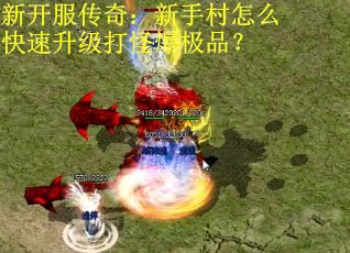 新开服传奇：新手村怎么快速升级打怪爆极品？
