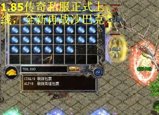 1.85传奇私服正式上线，全新再战沙巴克！