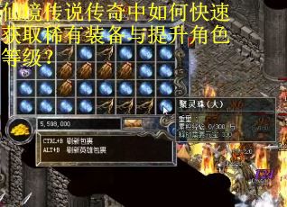 仙境传说传奇中如何快速获取稀有装备与提升角色等级？