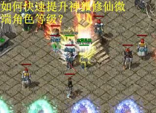 如何快速提升神狐修仙微端角色等级？