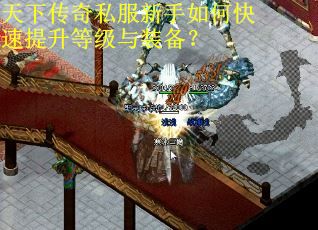 天下传奇私服新手如何快速提升等级与装备？